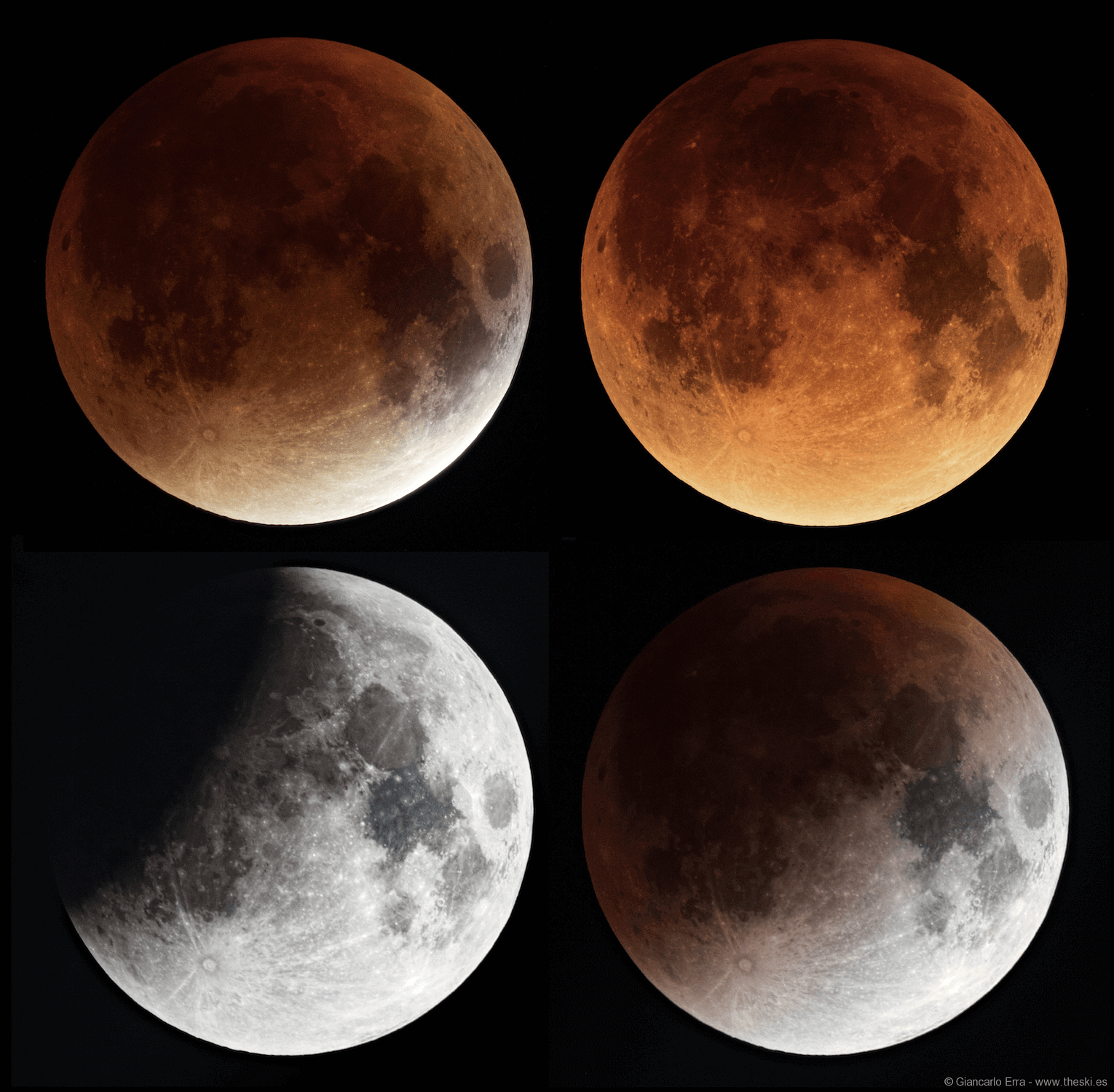 The Skies Astrophotography by Giancarlo Erra MOSAIC ECLIPSE 2015 site