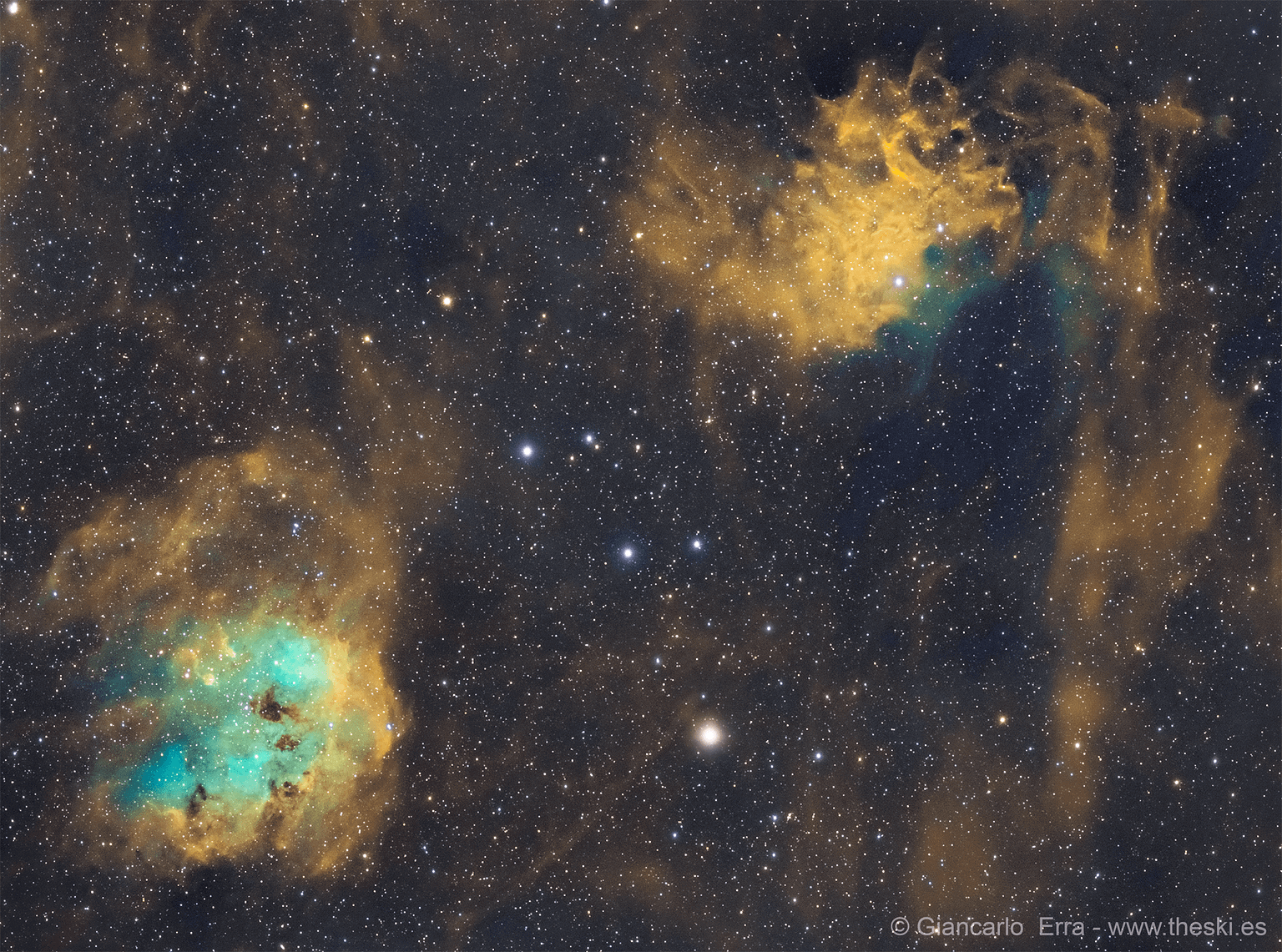 The Skies Astrophotography by Giancarlo Erra flaming tadpole web
